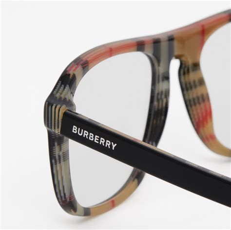 burberry cerniere opti|Logo detail Navigator Optical Frames in Black/beige.